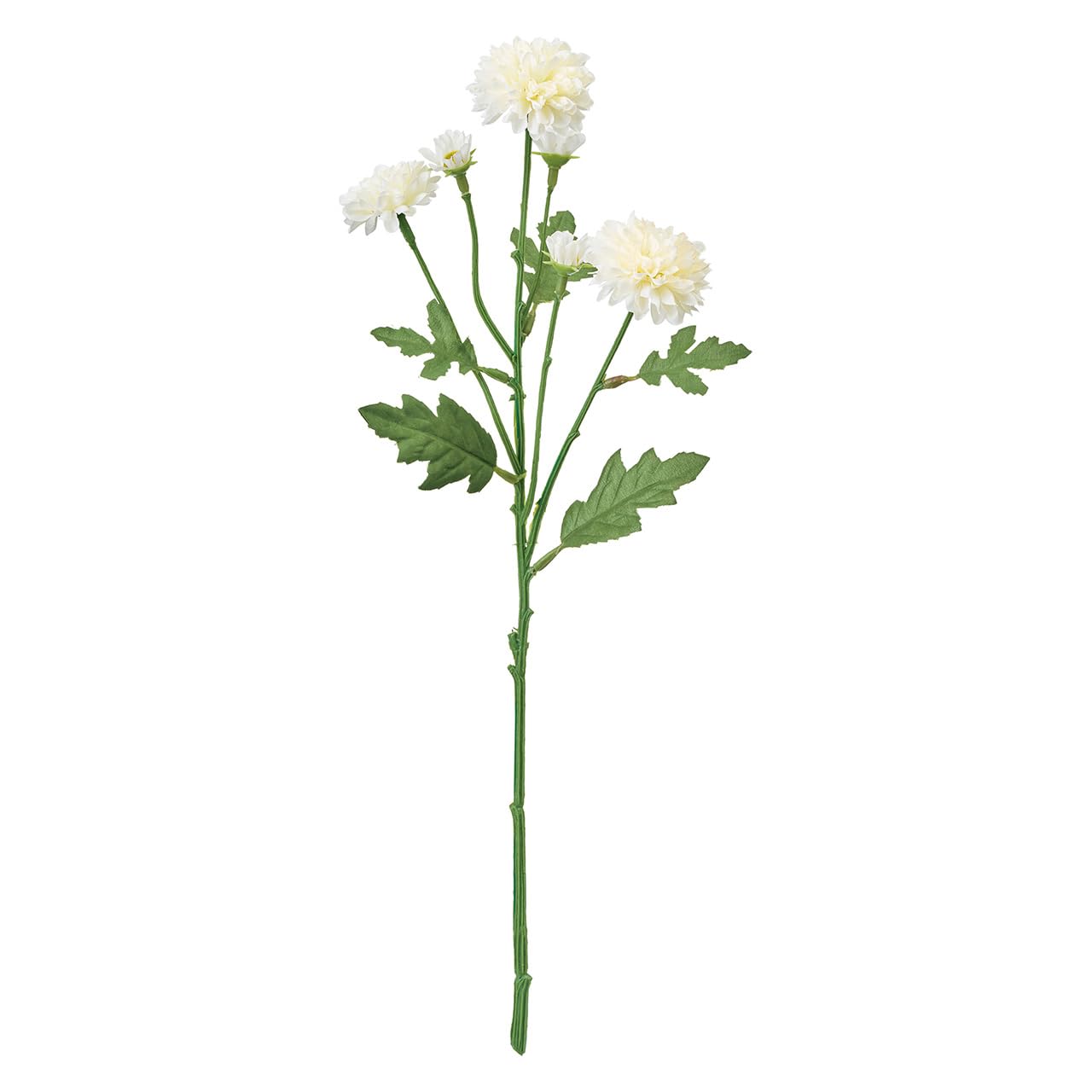 Tokyodo FM000335-001 Artificial Flowers, Blue Me Mum, Cream White, Flower Diameter 1.5-2.0 x L15.4 x Width 4.7 x 4.7 inches (4-5 x 39 x 12 cm), 1 Pack