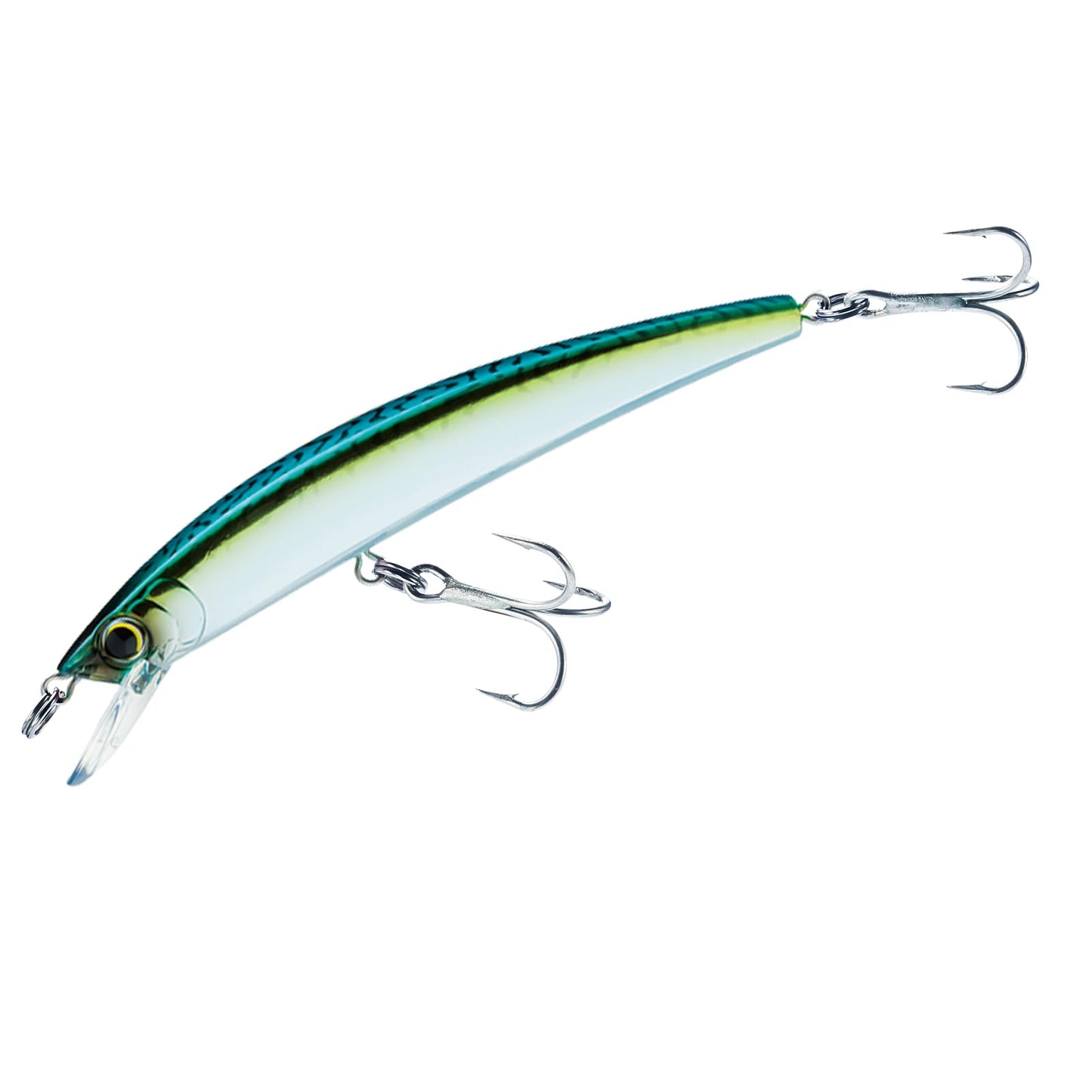 Yo-Zuri Crystal Minnow Floating Lure, Holographic Green Mackerel, 5-1/4-Inch