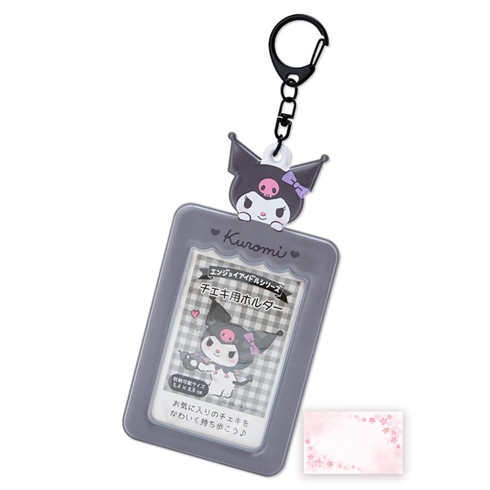 SanrioOriginal Cute Character Square Memo (Kuromi) (Japan Import) - Includes Cherry Blossom Message Card Self Use Not Stick Note