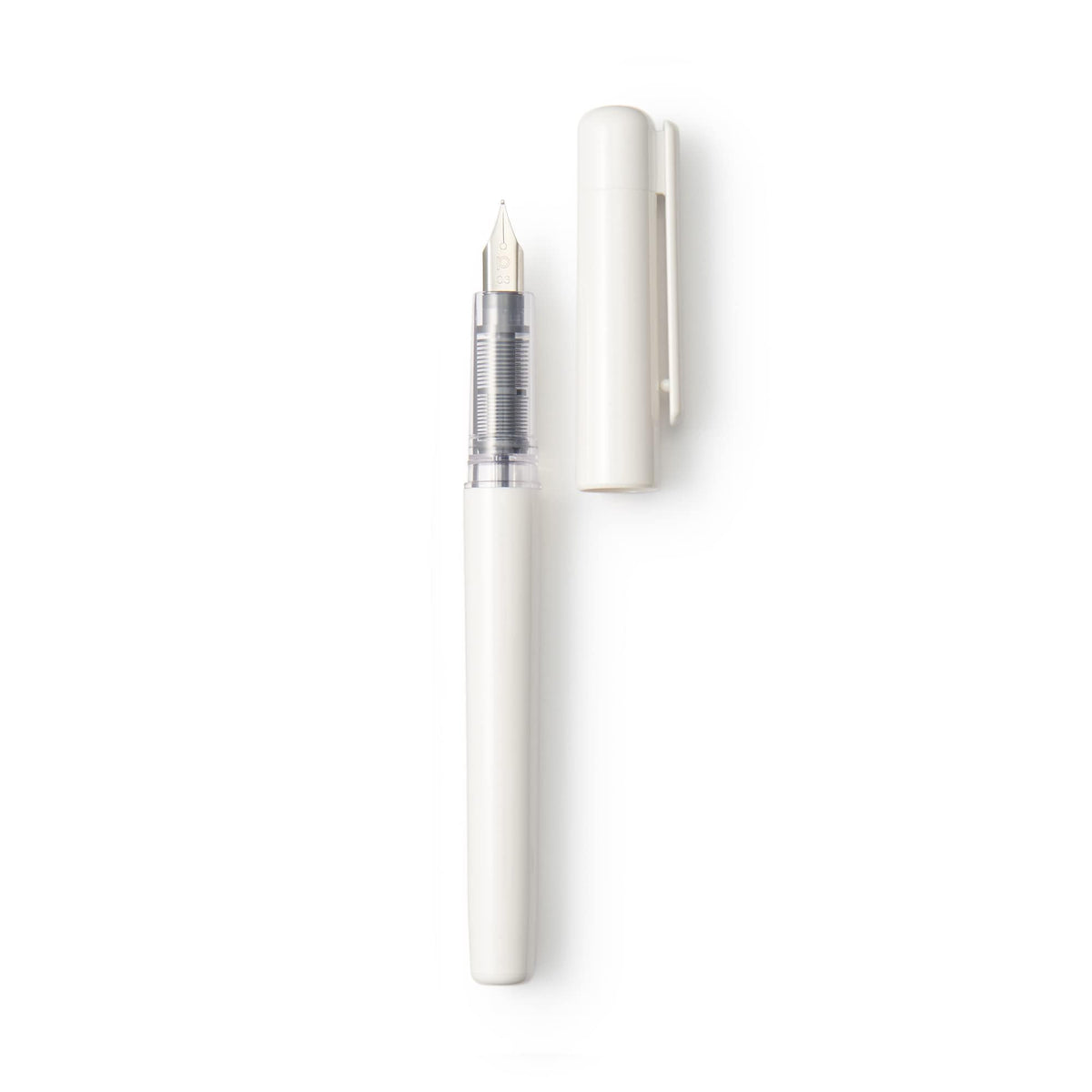 MUJI 44596883 Polycarbonate Fountain Pen, Black, 5.4 x 0.5 inches (138 x 12 mm)
