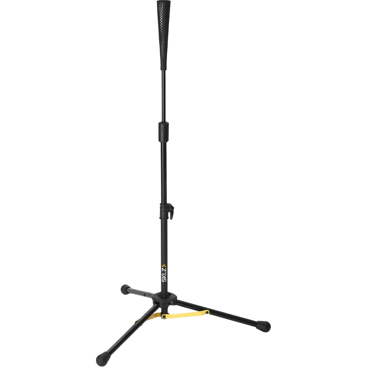 SKLZ Travel Tee Elite Adjustable Folding Baseball and Softball Batting Tee,Black