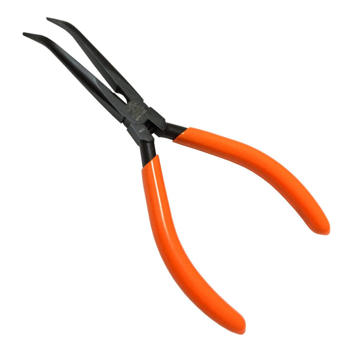 FUJIYA Tools Bent Type Tweezers Long Nose Pliers(150 degree) 6 Inch MP8-150