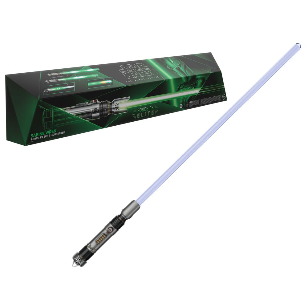 STAR WARS The Black Series Sabine Wren Force FX Elite Electronic Lightsaber with Advanced LED and Sound Effects, Ages 14 and Up