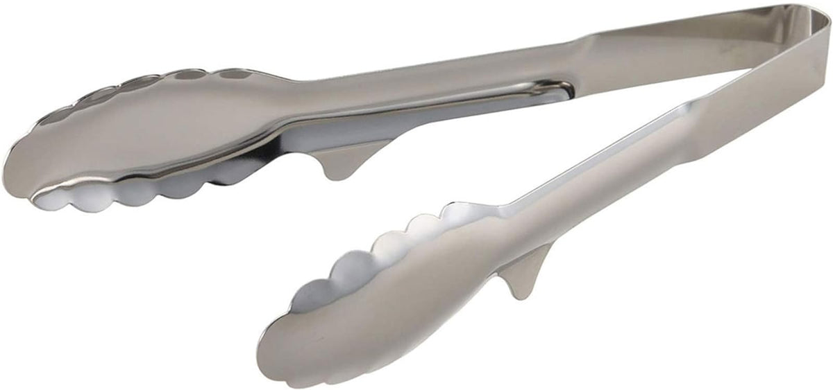 Shimomura Planning 41112 Tongs, Light Grasp Tongs, Total Length 9.3 inches (23.5 cm), Made in Japan, Dishwasher Safe, Floating Tip, Easy to Clean, Fry Cooking, Tabletop Tongs, Stainless Steel,