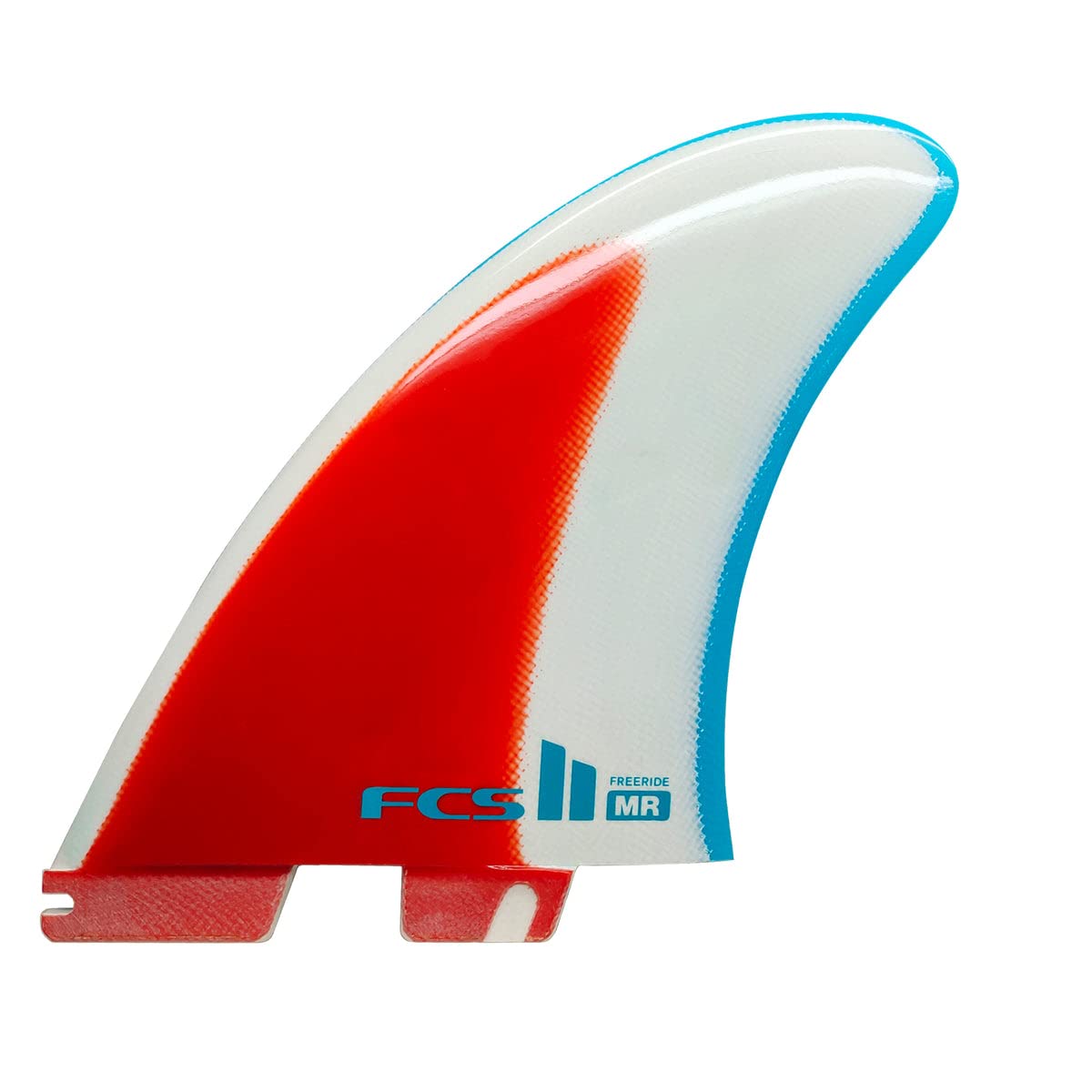 FCS 2 MR Freeride PG Twin-Fin Set Blue-Red-White - High-Performance Fins for Speed, Maneuverability & Control - Ideal for Twin-Fin Setup