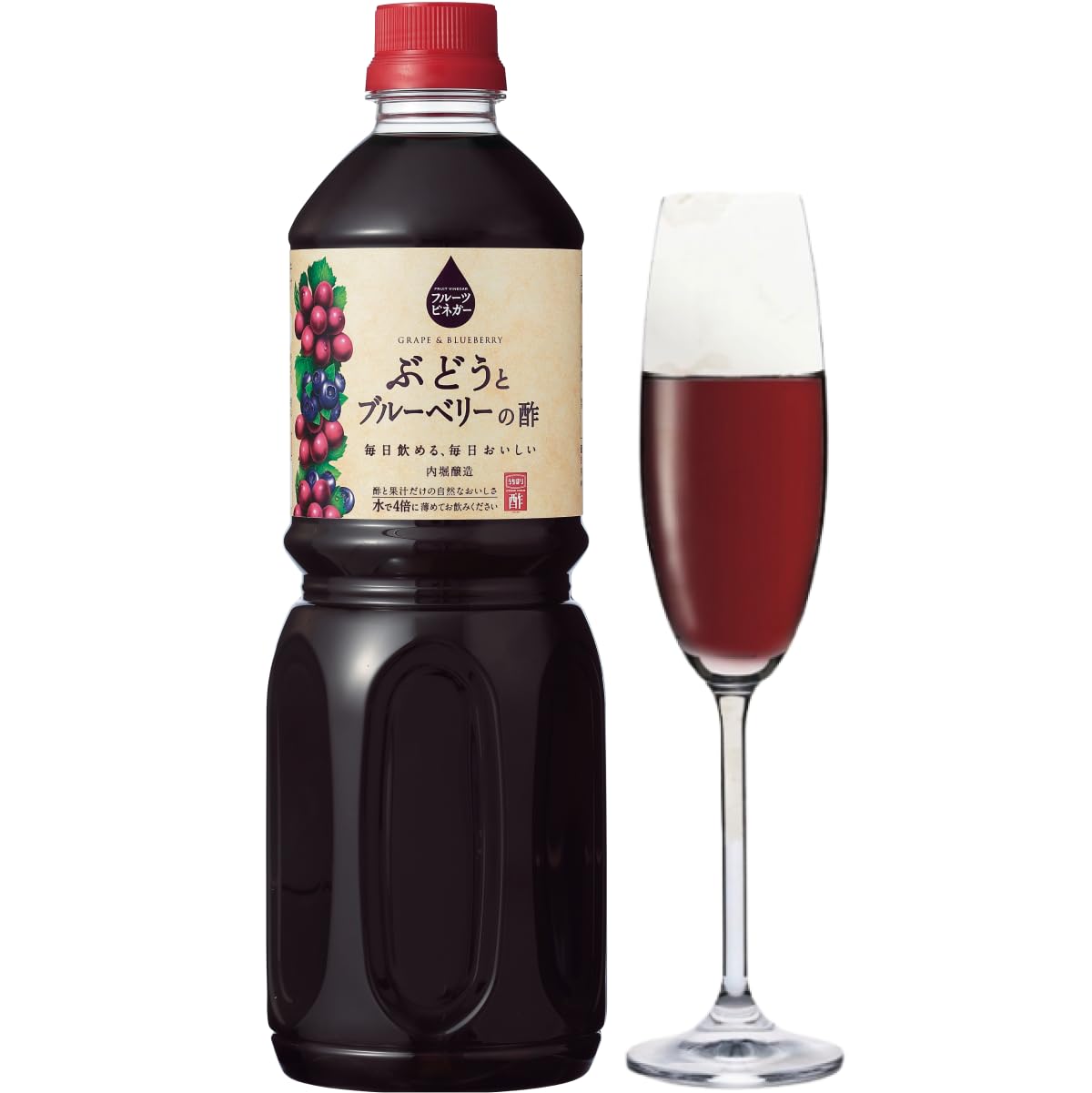 フルーツビネガー ぶどうとブルーベリーの酢（1L）