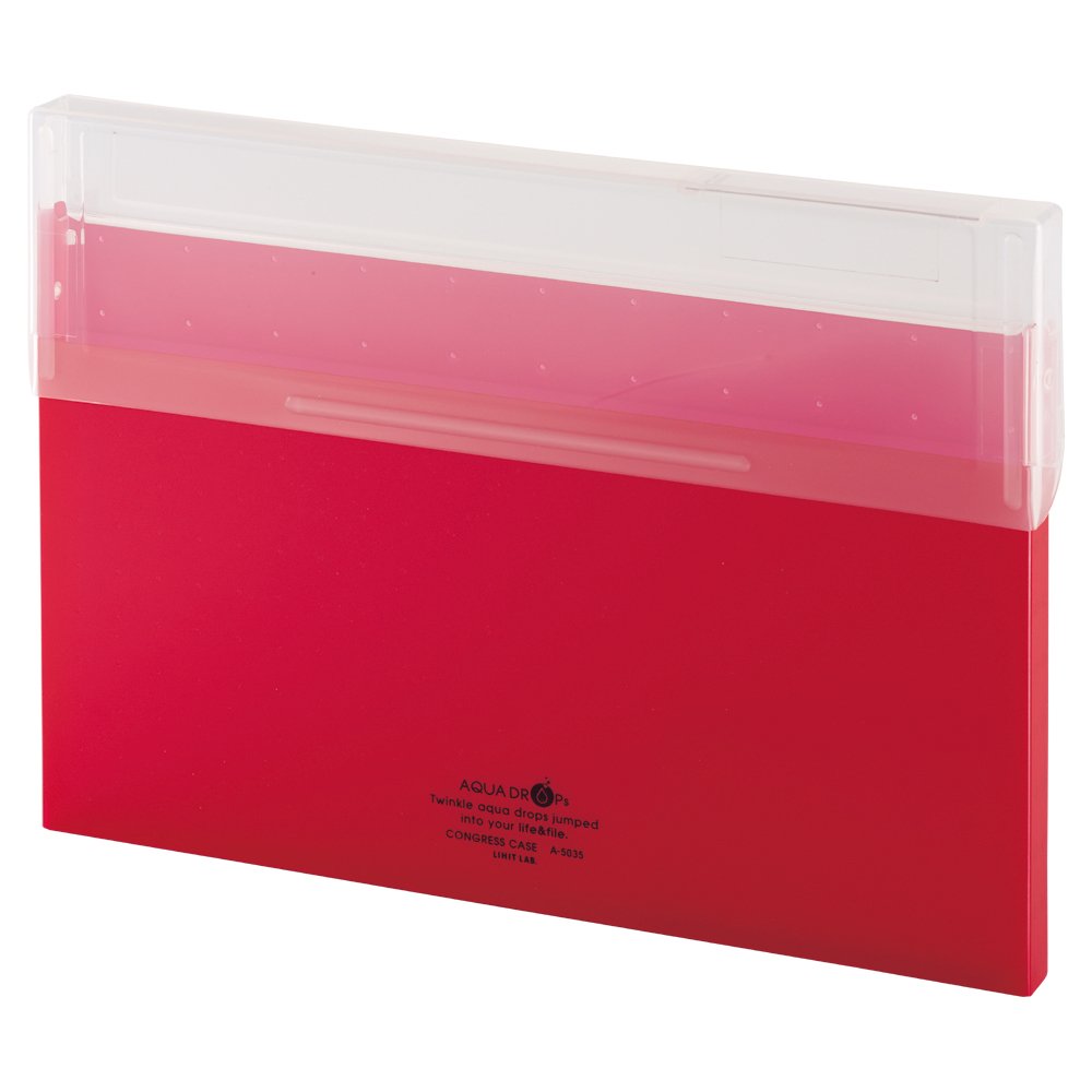 Lihit Lab., Inc. congress case A4 thin red A5035-3