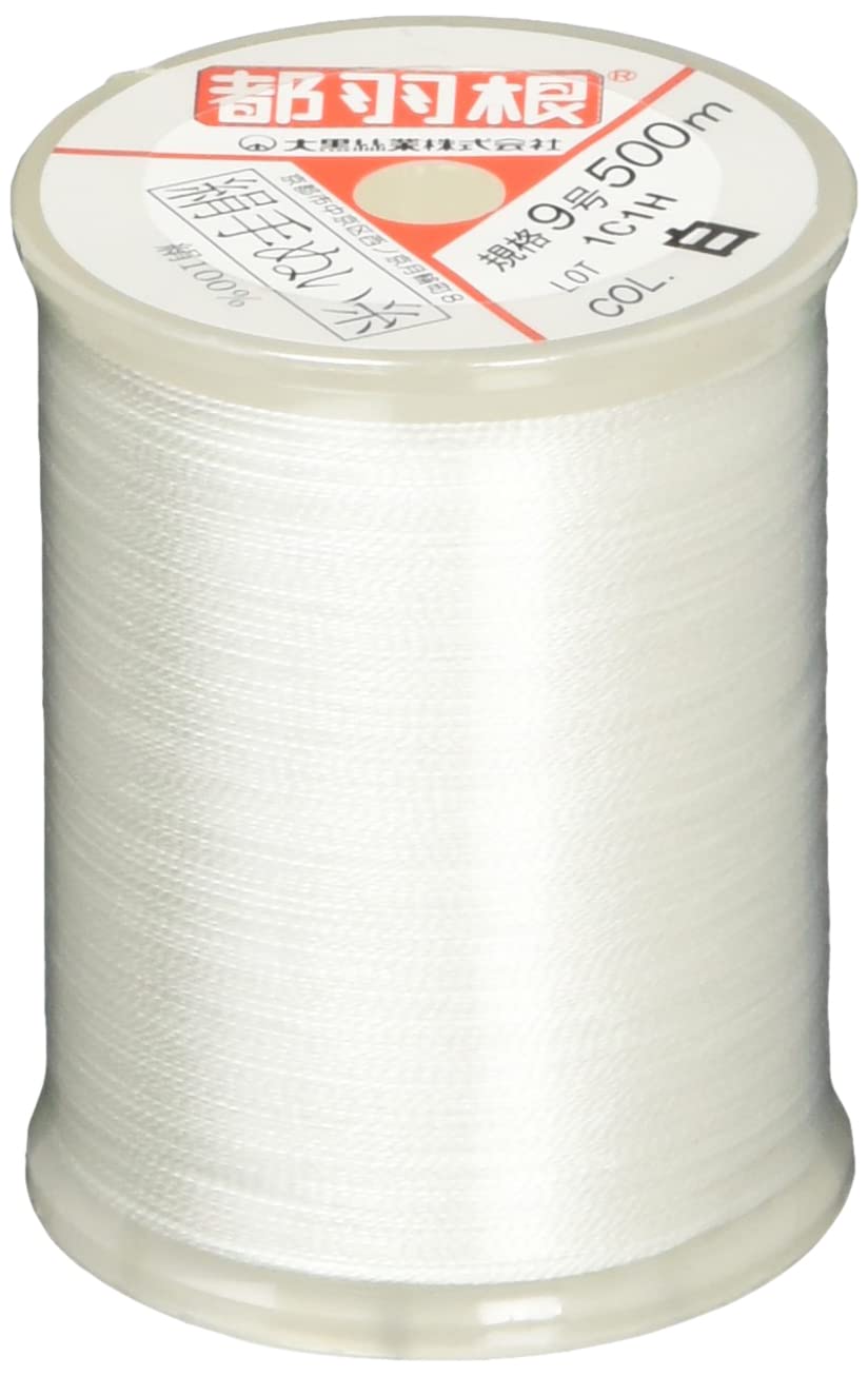 Silk Tsukutsu Sewing Thread 500m Large Roll Col White