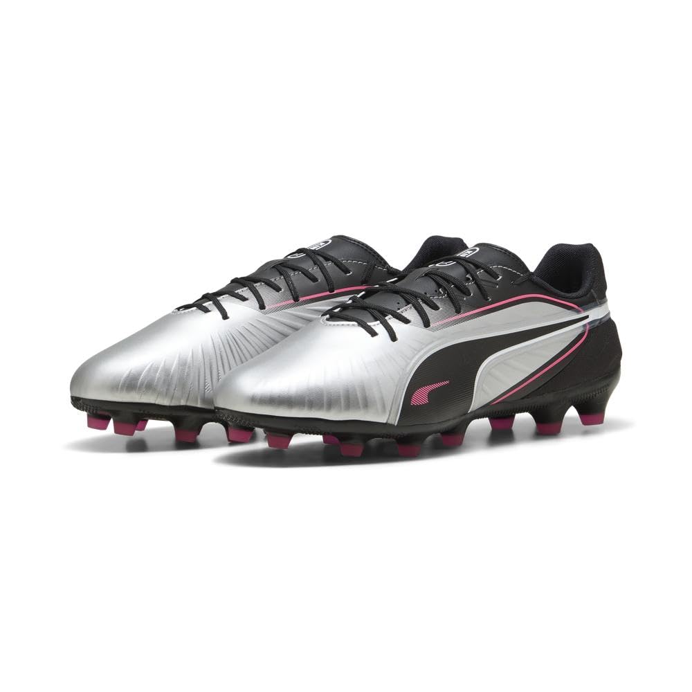 PUMA(プーマ) Men's Soccer Cleats, 25 Spring Summer Color Puma Silver/Puma Black/Sun Track/Puma White (02), 26.0 cm