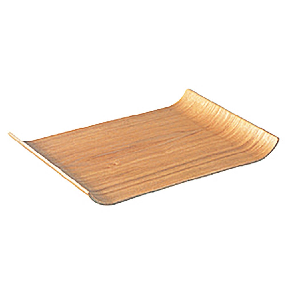 KINTO 45140 Non-Slip Curb Tray, 14.2 x 9.8 inches (360 x 250 mm), Willow Wooden Tray