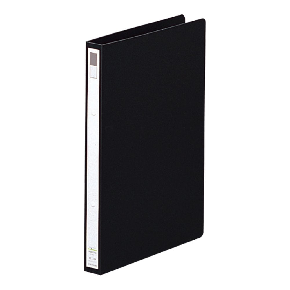 Lihit Lab F862-11_10 Ring File, B5, 2 Holes, Black, Pack of 10