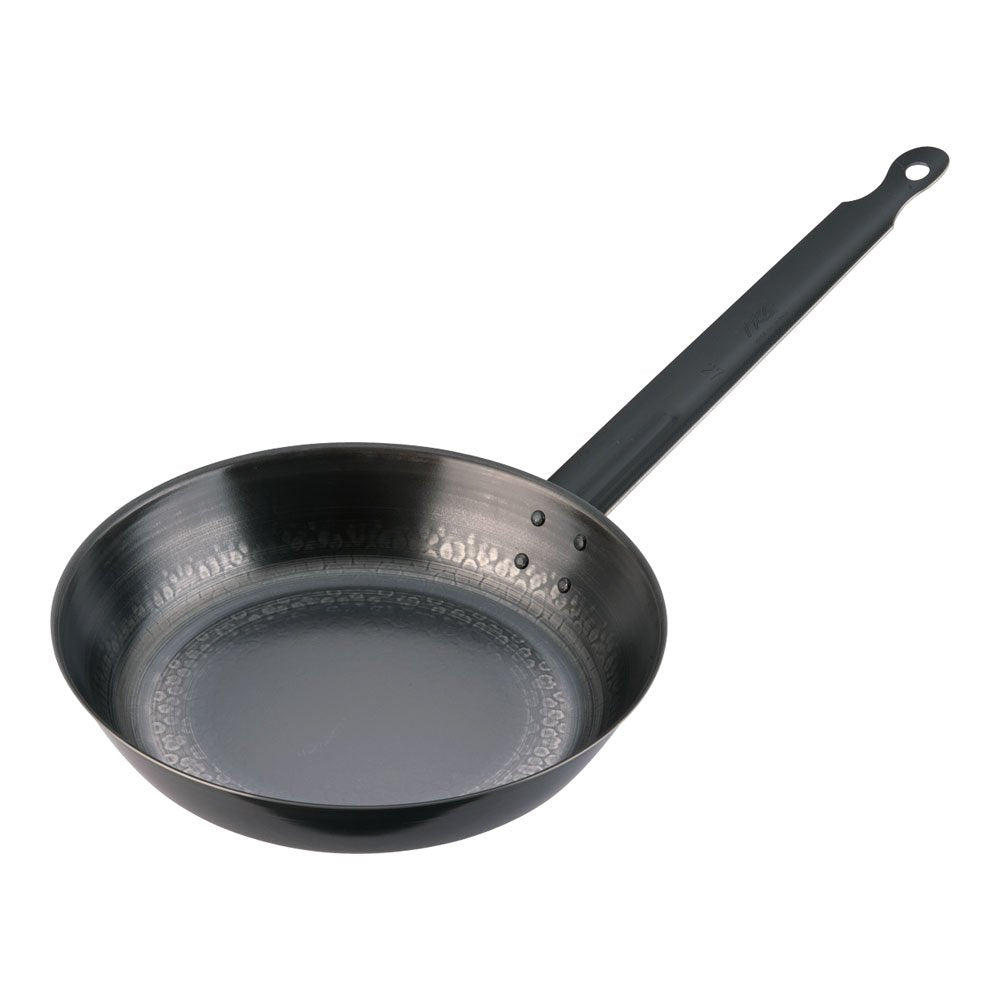Endoshoji TKG Iron Frying Pan, Lightweight, with fine textured surface treatment, makes oil familiar and rust-resistant. Size: 10.7 x 10.6 x 21.7 inches (27 x 270 x 55 kg); Bottom Diameter: 7.4 inches