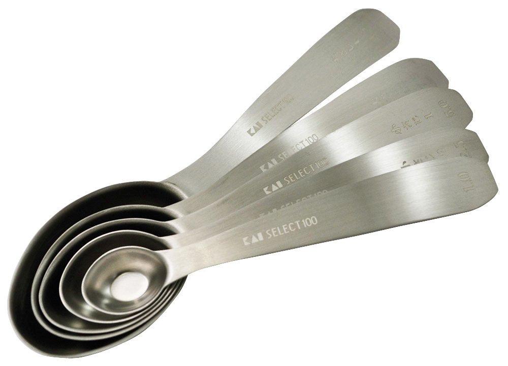 Kai KAI SELECT100GL Measuring Spoons, Oval Shape, Set of 5 DH3129
