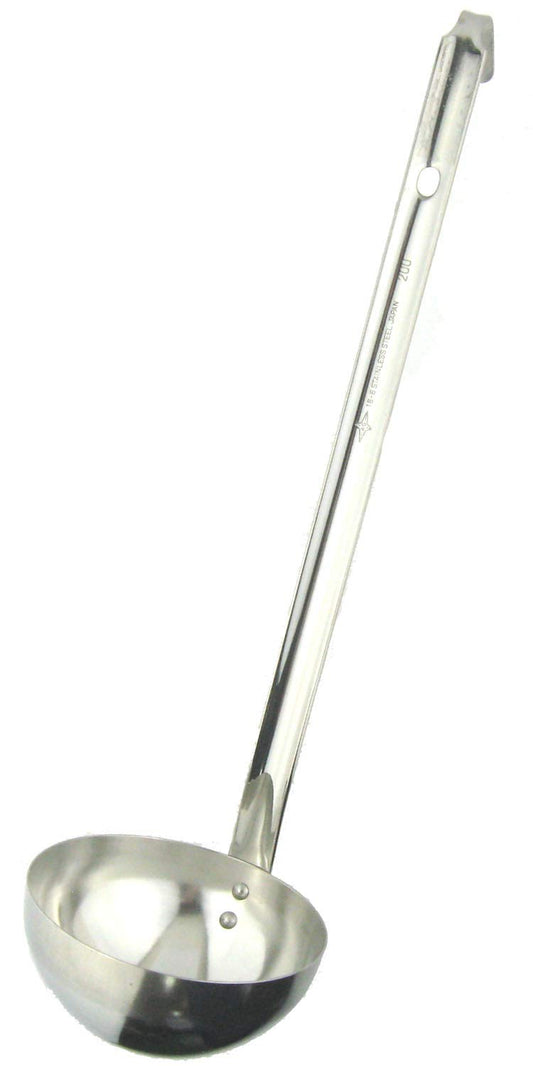 Nagao SUS304 Ladle, Soup Ladle, 6.8 fl oz (200 cc), Commercial Use, Made in Japan 50200