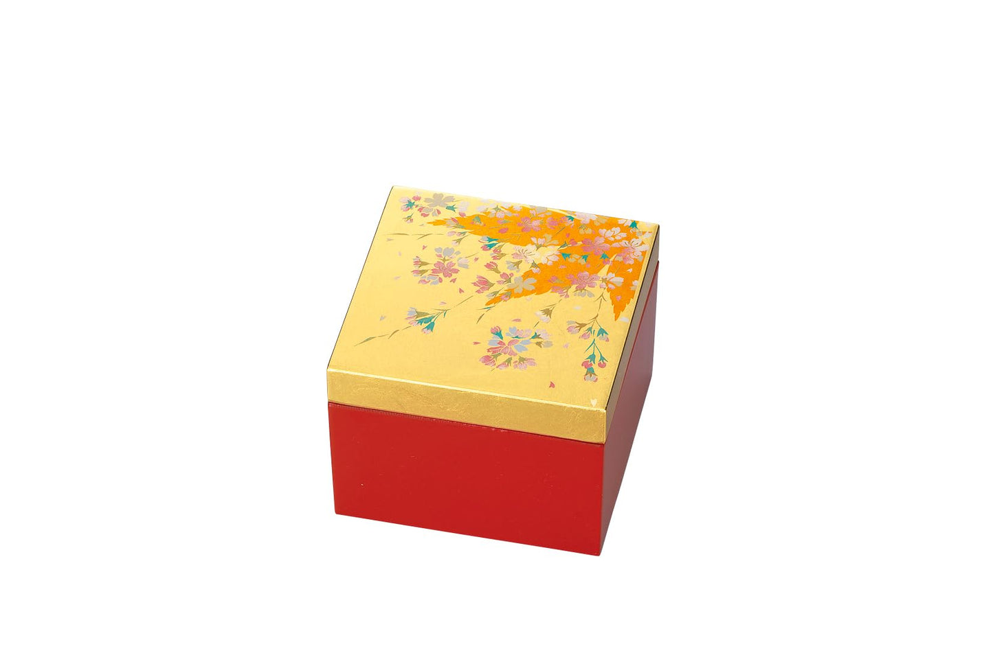 中谷兄弟商会 Nakatani Brothers Shokai Yamanaka Lacquer Small Box, Gold Leaf Sakura 37-2211