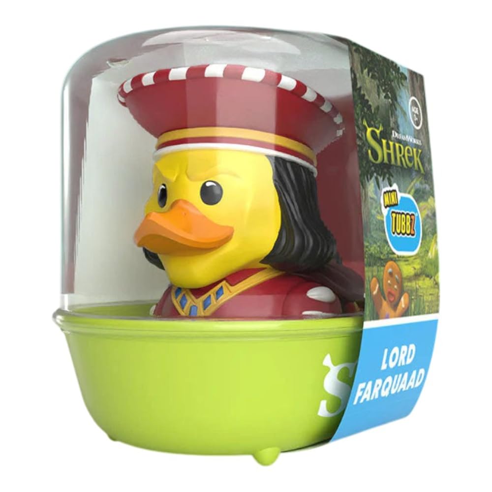TUBBZ: Shrek - Lord Farquaad Duloc Mini Rubber Duck Collectible Toy 2"