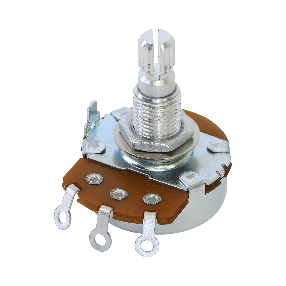 SCUD ALPHA Pot, φ0.9 inches (24 mm), 98.5 lbs (250 KΩ), A Curve, Millimeter Size ALP-250A