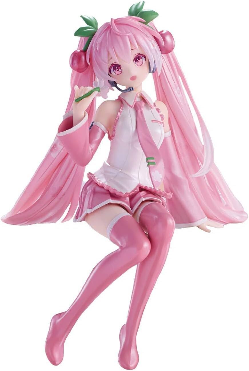 FURYU Sakura Miku 2024 Pearl Colour Ver. Fig. 15 cm Hatsune Miku Noodle Stopper