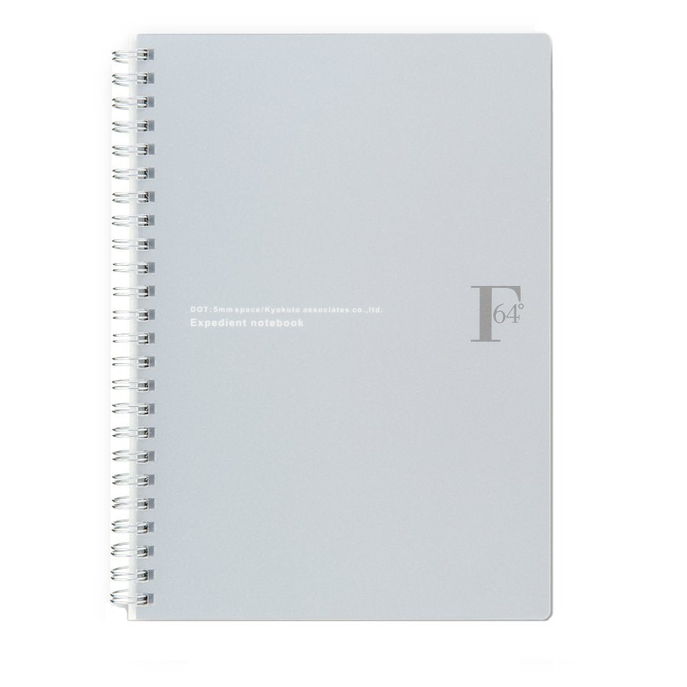 キョクトウ・アソシエイツ Kyoku PTD03A5SV FOBCOOP Ring Notebook, Dot Ruled, A5, Silver