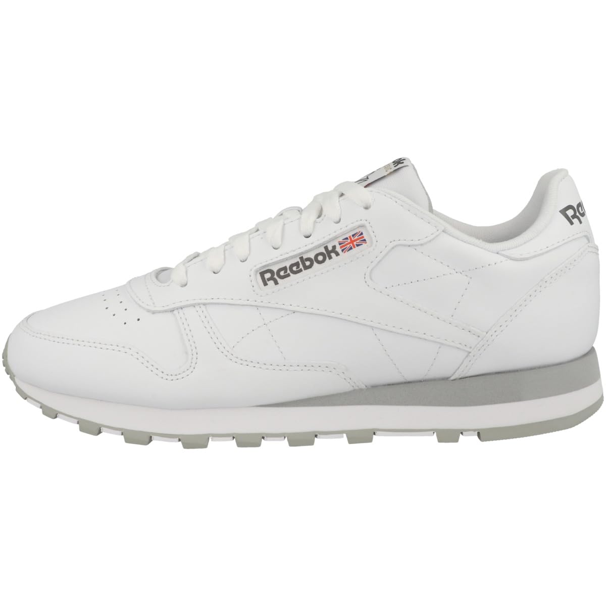 Reebok Classic Leather Sneakers, Footwear White/Pure Gray/Pure Grey (GY3558), 25.0 cm