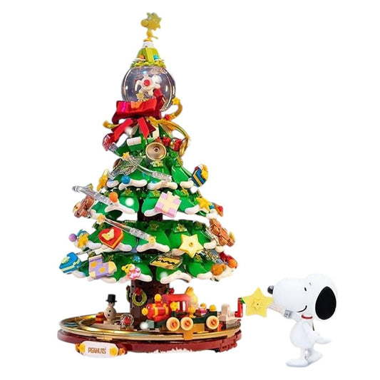 PAN TASY Peanuts Construction Figurine Set, The Christmas Tree (86909)