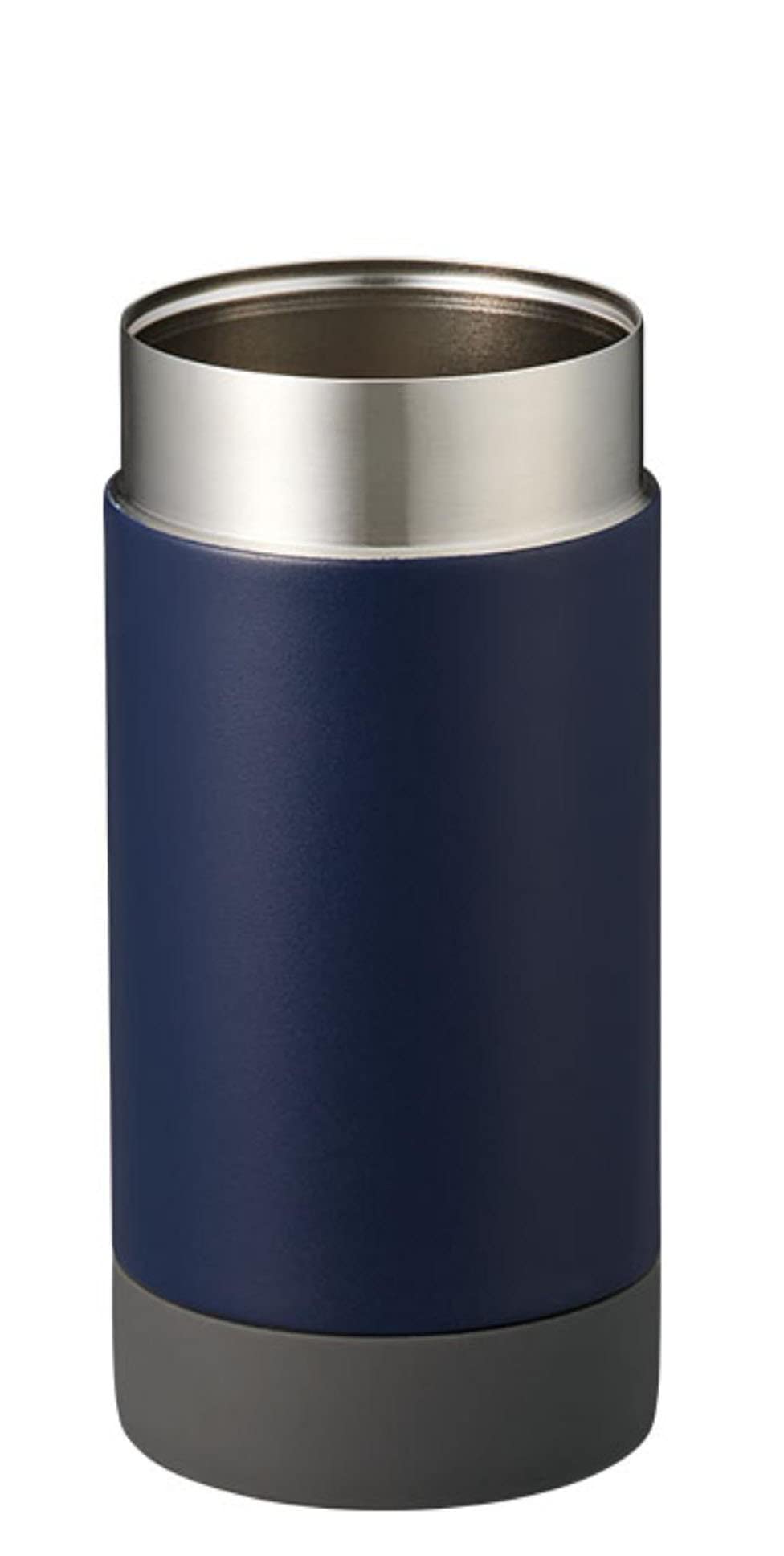 Gowell TS-1654-006 Insulated Plastic Bottle Holder, Vacuum, 2-Layer, Cold Insulation, Direct Drinking, Stainless Steel, Thermo, Tumbler, Mug, 2-Way, Stylish, Matte, Navy, 16.9 fl oz (500 ml), PET