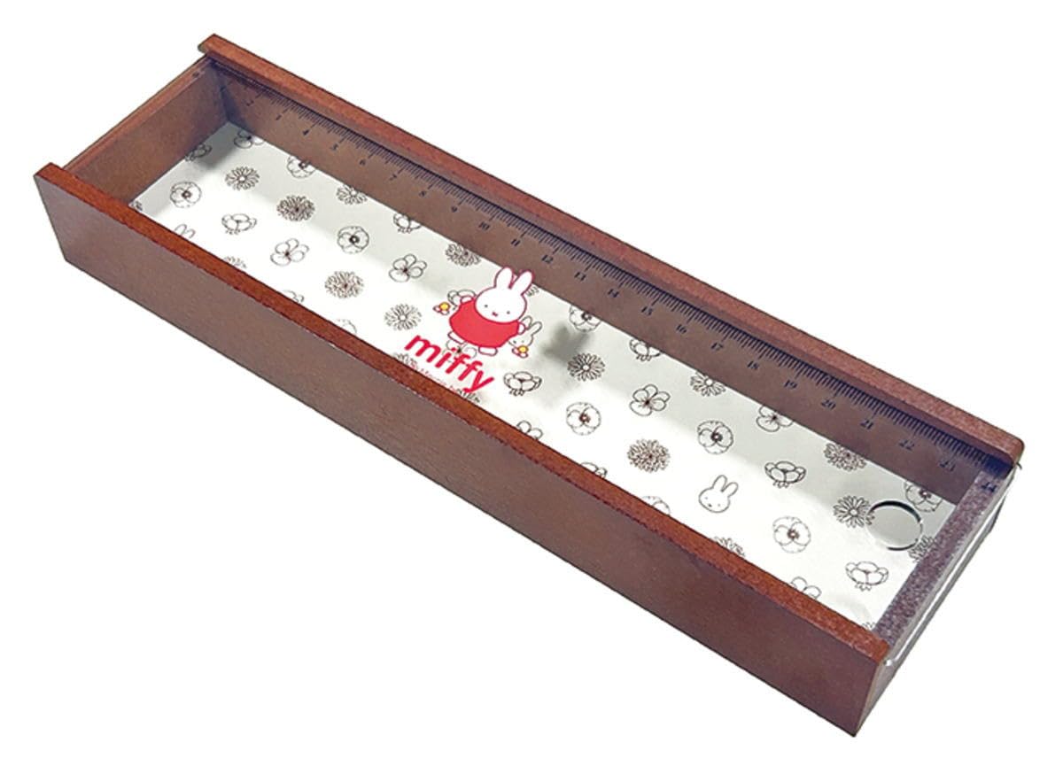 Nagano Factory DickBruna Wood Pentry with Ruler, Ivory DB2200V