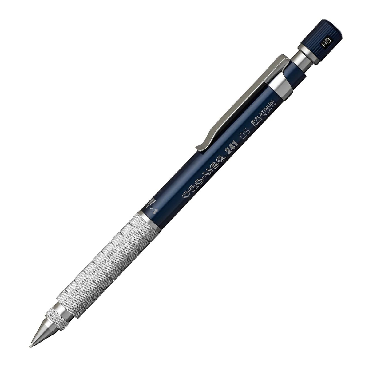Platinum Pro-Use 241 Mechanical Pencil for Drafting, 0.5 mm, Adjustable Performance Features, Precision-Machined Metal Grip and Cone, Blue, MSDD-2500B #56