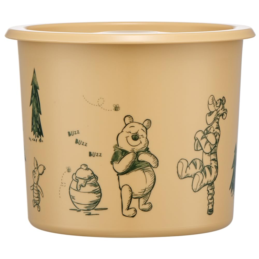 Skater SOT8-A One-Touch Seal Container, M, 28.5 fl oz (800 ml), Airtight Container, Storage Container, Disney Winnie the Pooh