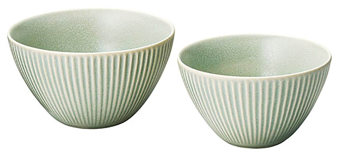 マルサン近藤(Marusankondo) Marusan Kondo Dusty 06601 Bowl, Bowl, Bowl, Set, Microwave Safe, Green, Dinnerware Set, Present, Gift