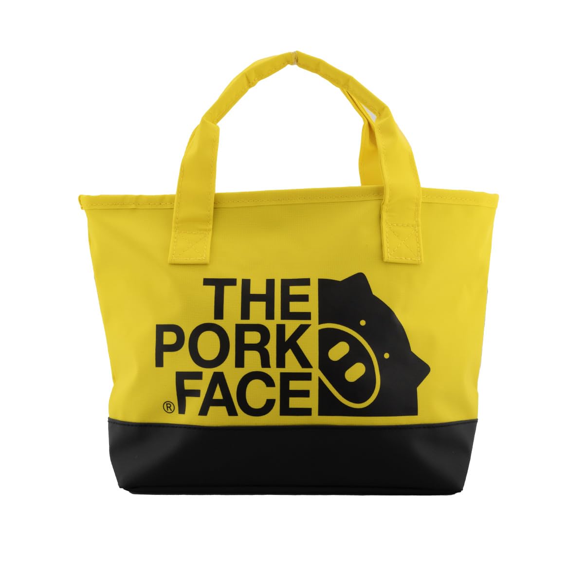 The Pork Face Tarpaulin Mini Tote Bag, Women's, Men's, yellow, One Size