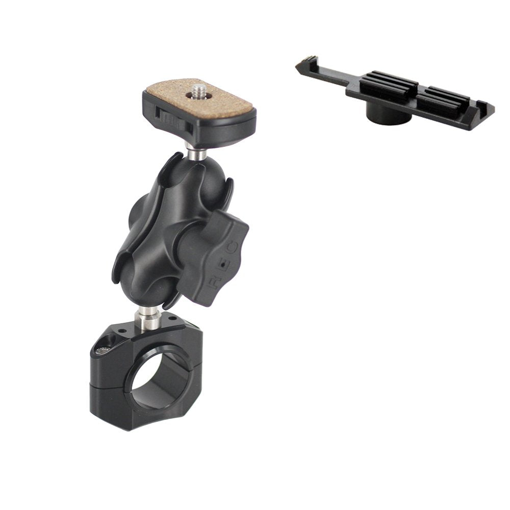 REC-MOUNTS B21BBK-CON-S318 Motorcycle Handlebar Mount Set, Type B Bar Mount Set for Contour Action Cameras