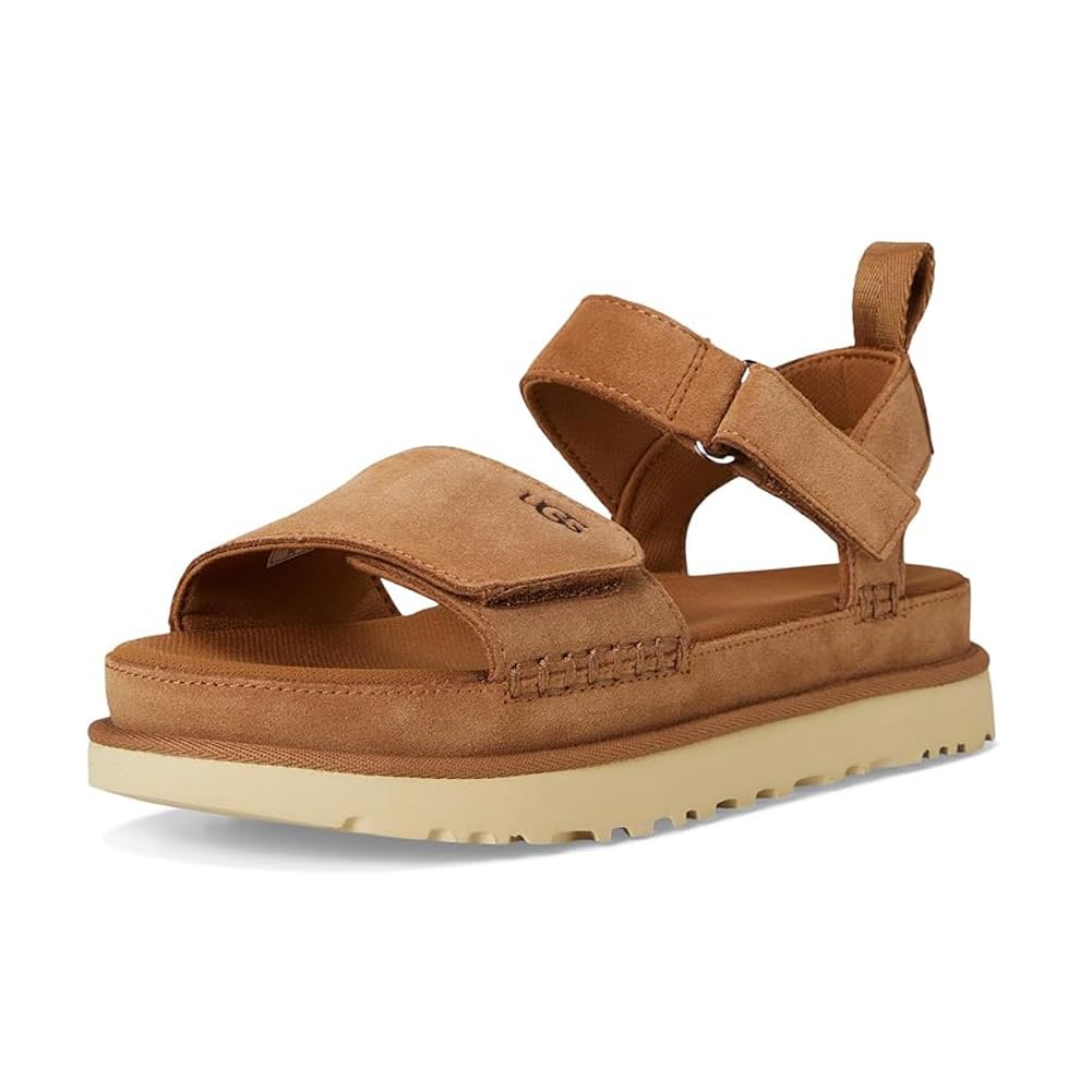 UGG Women's Goldenstar Sandal, Chestnut, 8