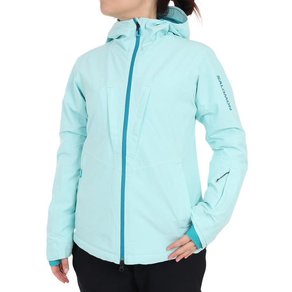 Salomon Women's HIGHLAND Snowboard Jacket,Limpet Shell,S
