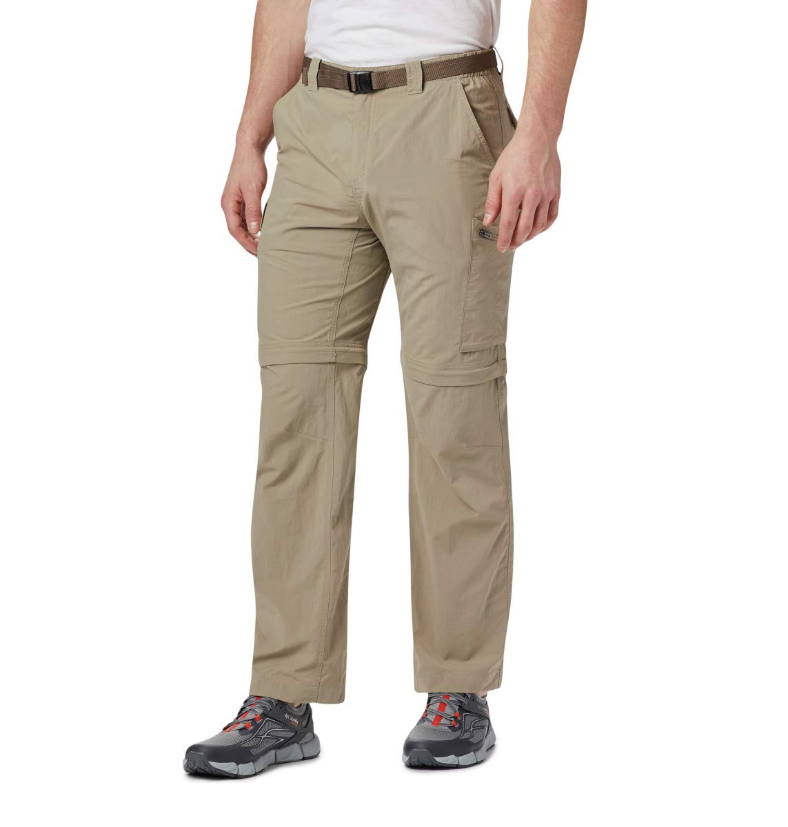 Columbia Mens Silver Ridge Convertible Pant, Tusk, 36 x 32