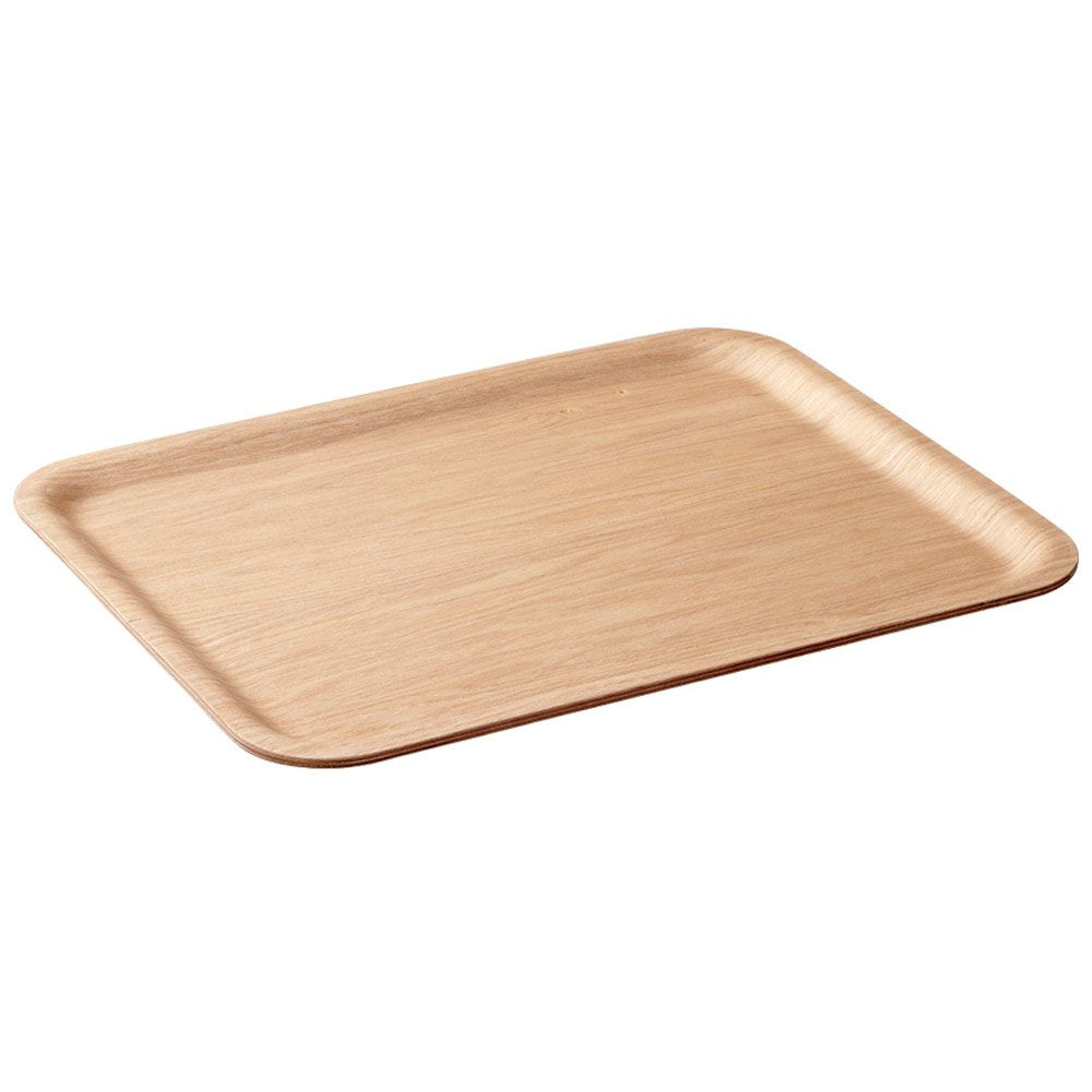 KINTO Nonslip Rectangular Willow Tray, 14.2 inch, Set of 6