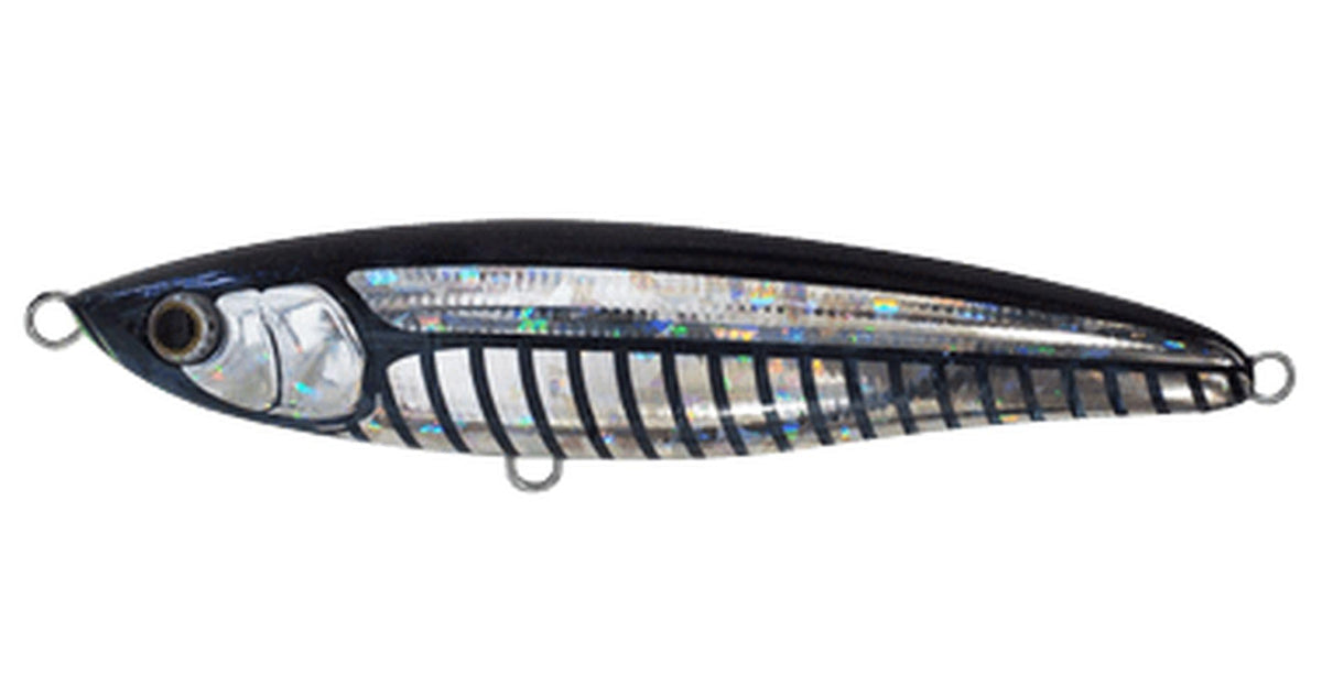 Maria Pencil Bait Loaded F 5.5 inches (140 mm), 1.6 oz (43 g), Keimura Slit Glow B24D Lure