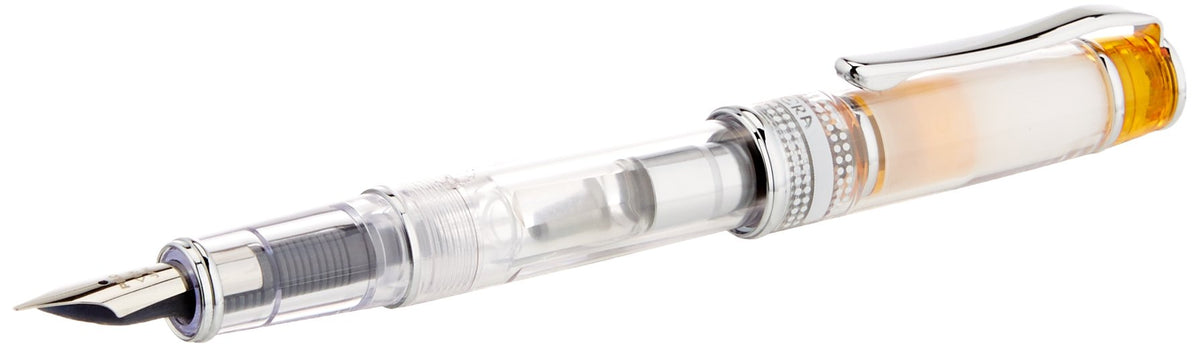 Pilot Prera Iro-Ai Calligraphy-Nib Transparent Orange Body Fountain Pen (FPRN-350R-TOCM)