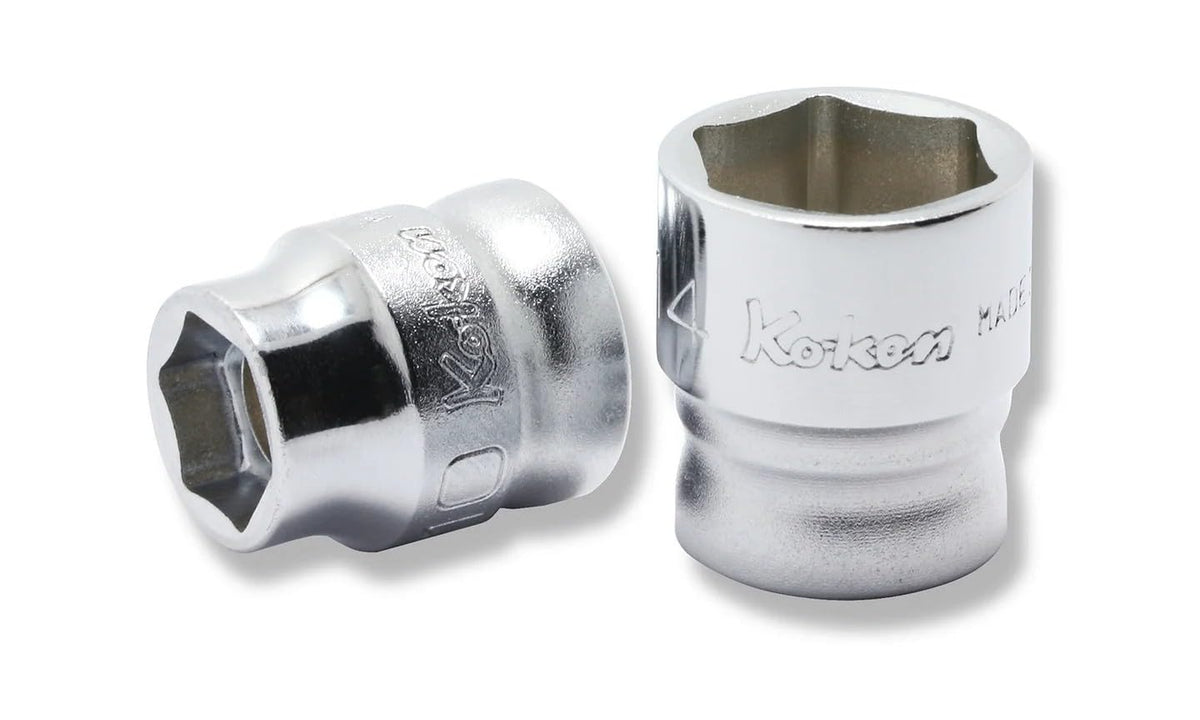 Ko-ken 3400MZ-22 3/8 Sq. Dr. Socket 22mm 6 point Length 23mm Z-series