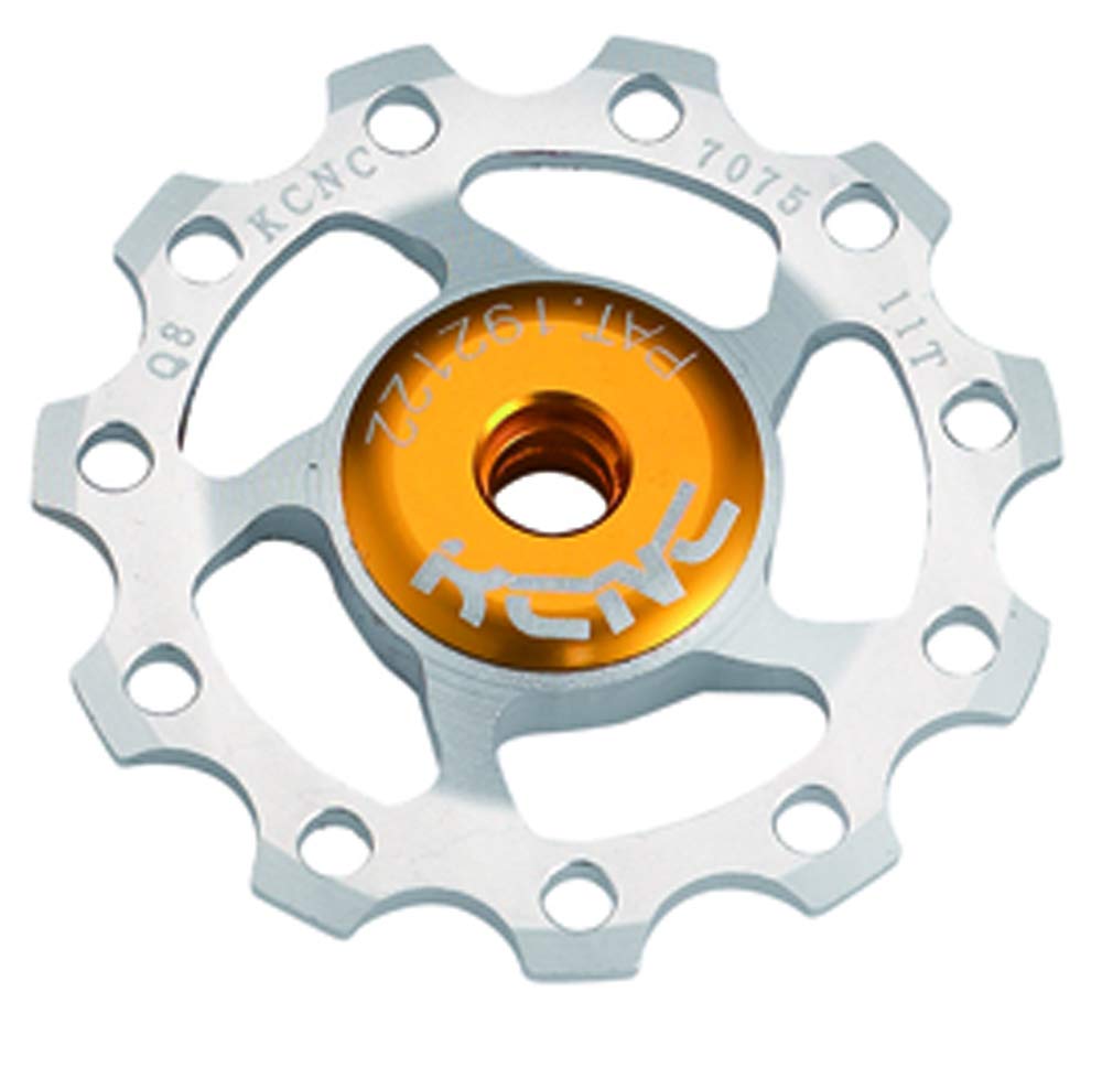 KCNC 304384 Bicycle Lightweight Built-in Bearing, Derailleur Parts, Jockey Wheel, 13T, Pulley, 11S/10S/9S, Silver