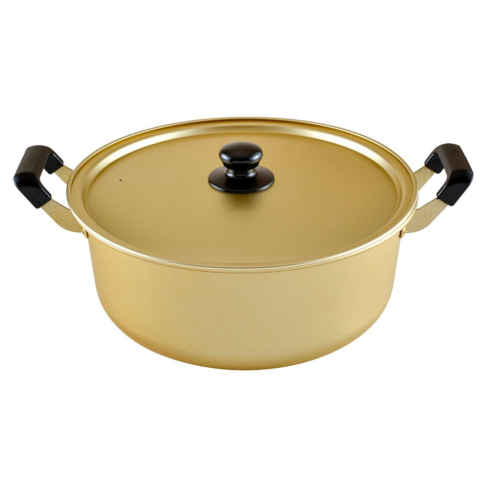 Wahei Freiz Homian RA-9704 Double-Handed Aluminum Pot, 13.0 inches (33 cm), Gas Fire Dedicated