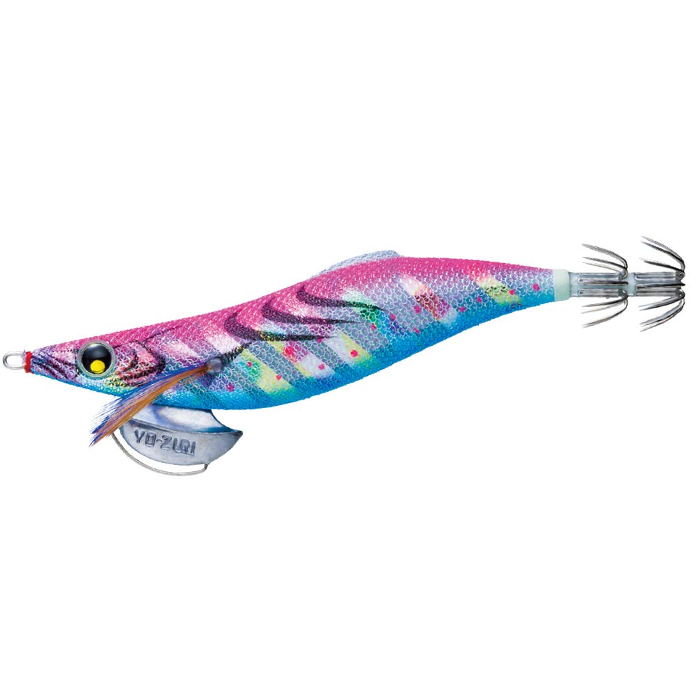 Duel Yo-Zuri A1775-BLMP Aurie-Q LC Squid Jig, Slow No. 3.5, 04: Luminous Blue Marble Pink