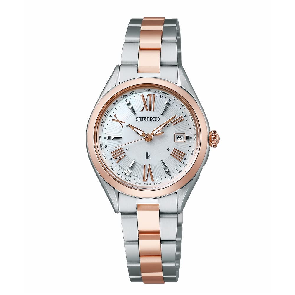 Seiko SSQV104 [LUKIA Lady Collection Solar Radio Clock World Time Ladies Metal Band] Women's Watch Shipped from Japan Released in April 2022