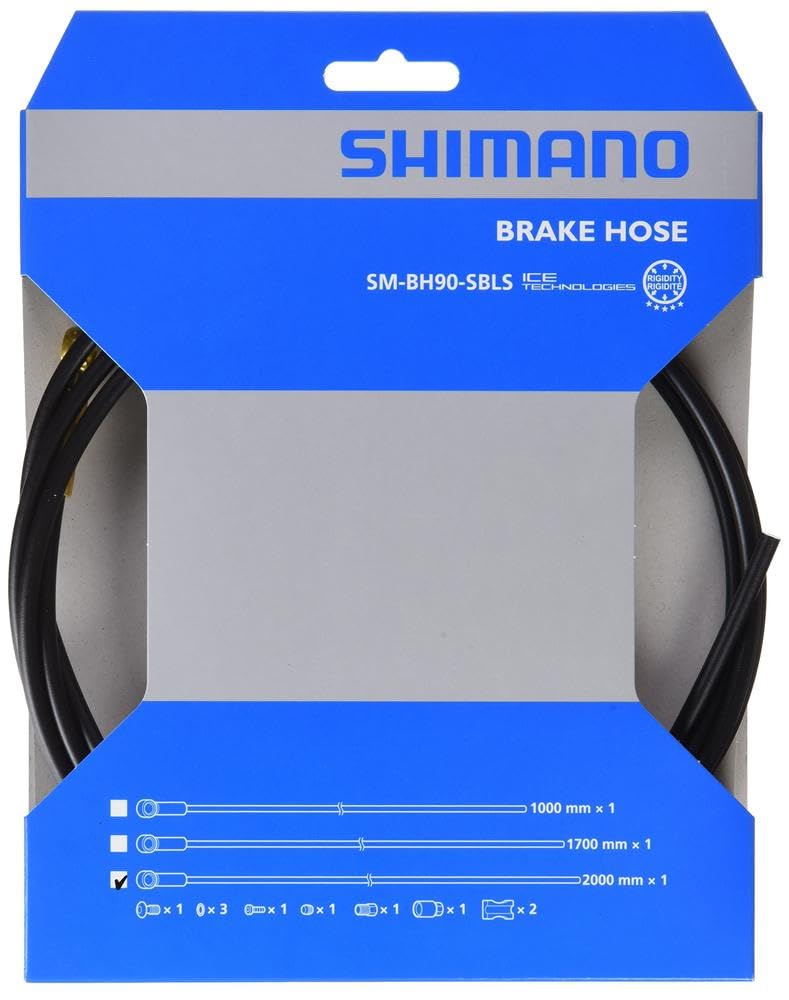 SHIMANO SMBH90SBLSL200 I-smbh90sblsl200 Brake line, Black, 2 metres