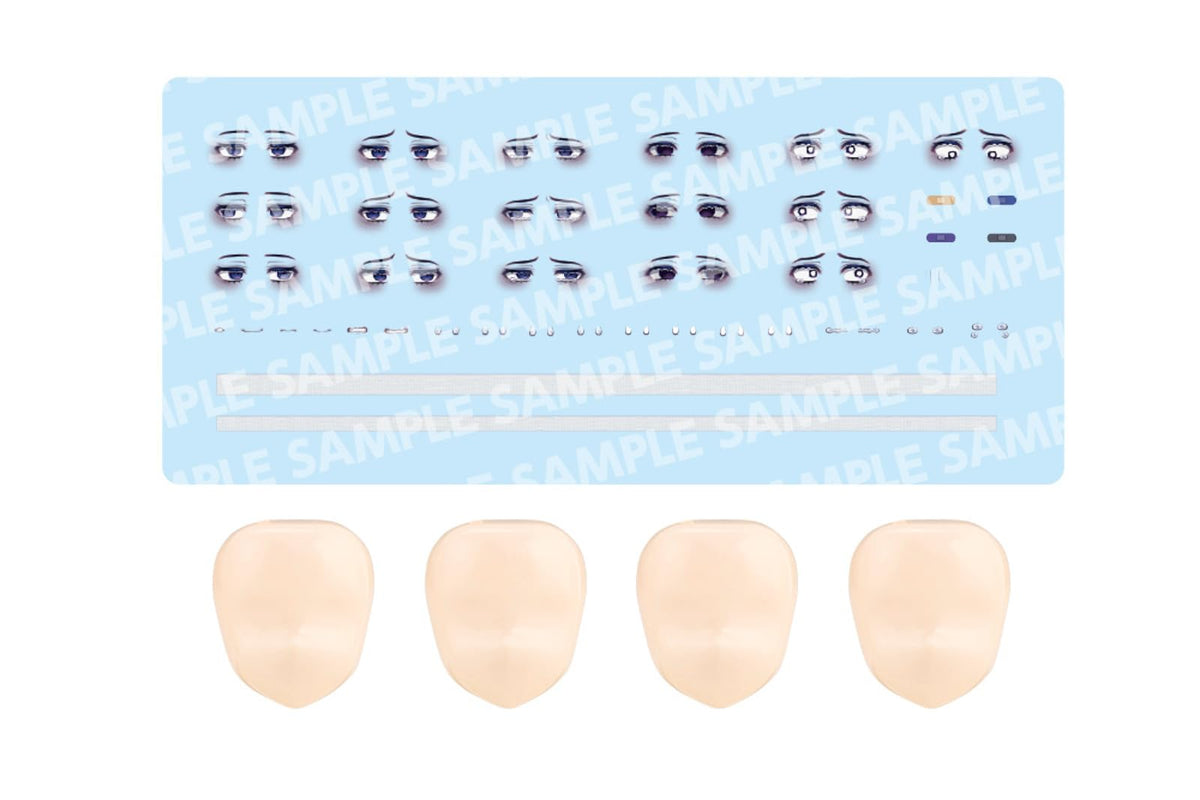 KOTOBUKIYA Vo.l6 Creative Girl Garden Customized Face & Decal Set, Rainfall Design, Total Height Approx. 0.7 inches (18 mm), 1/10 Scale Plastic Model