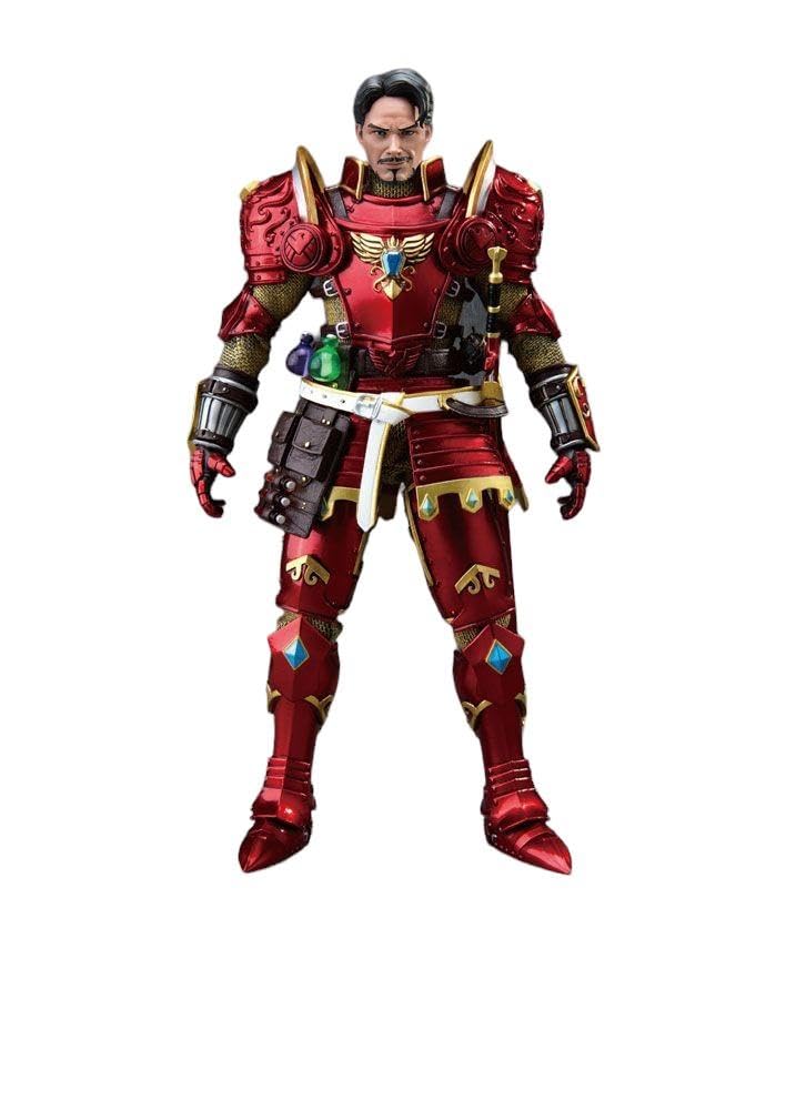 Beast Kingdom Medieval Knight Iron Man (Deluxe Version) DAH-046 Dynamic Action Figure, Multicolor