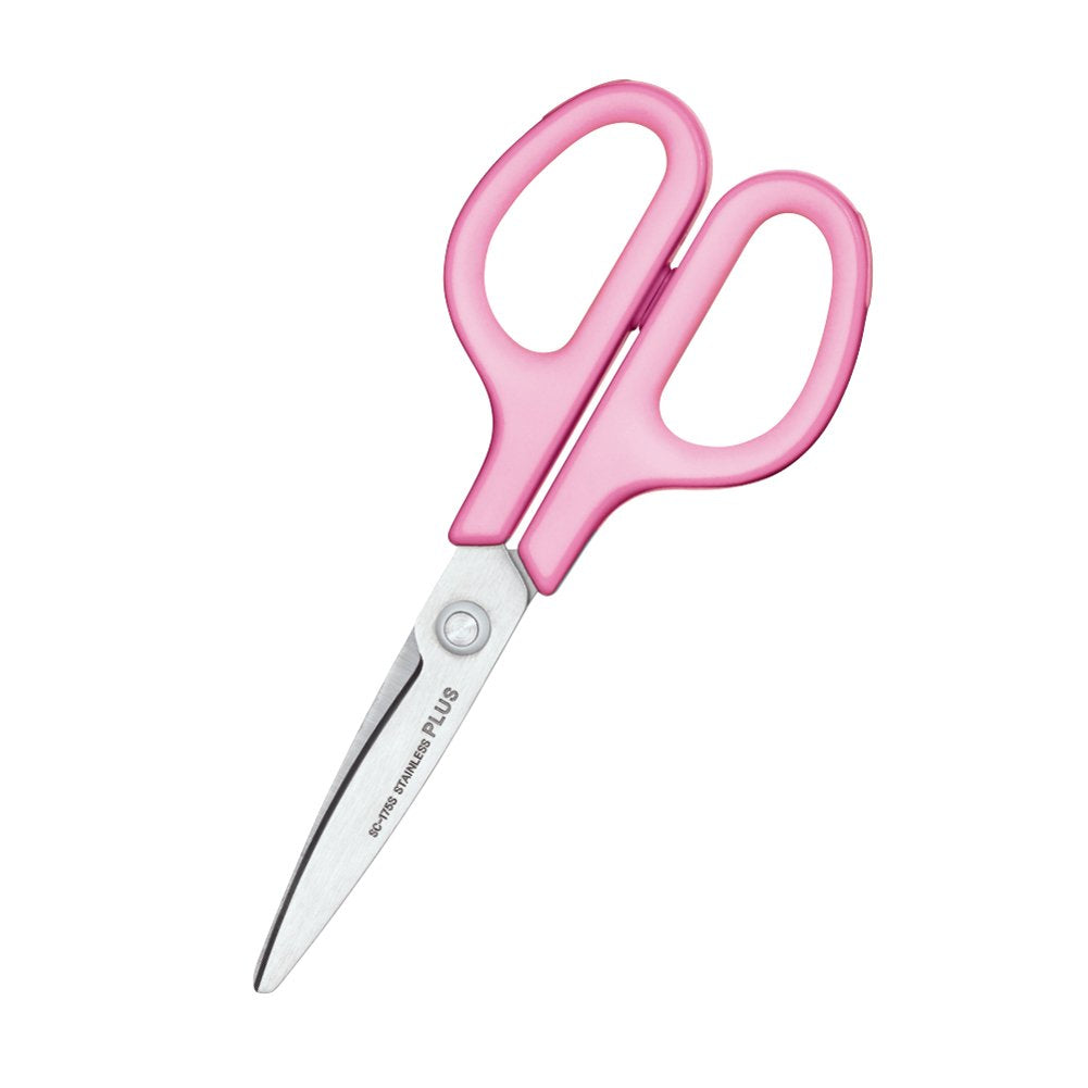 Plus SC-175S Scissors FitCut Curved Standard, Pink 34-513