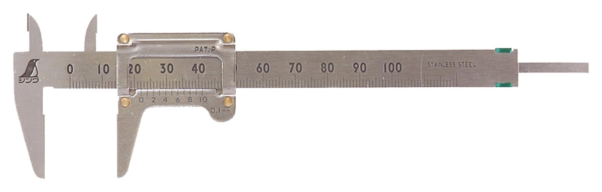 Shinwa Sokutei Pocket Caliper 3.9 inches (100 mm) 19518