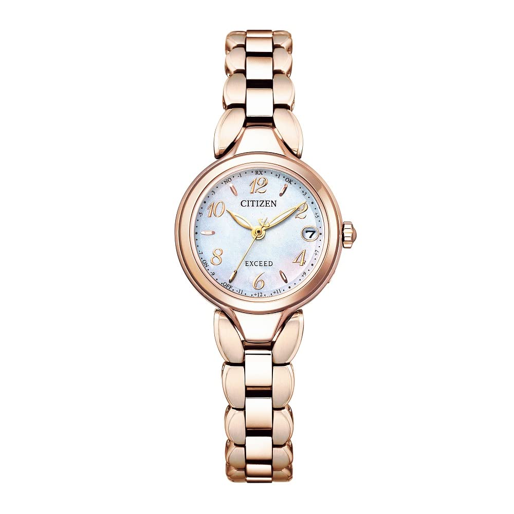 CITIZEN Exceed ES9472-54W Eco-Drive Radio Titanium Radio Solar Ladies Watch Titania Happy Flight