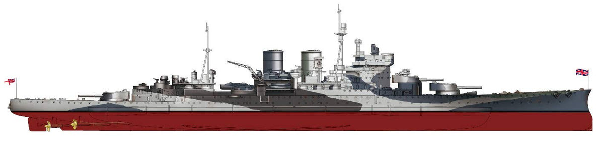Pit Road 1/700 Skywave Series British Navy Battlecruiser Renown 1945 Plastic Model W221